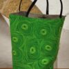 Contenidor de tela reutilitzada de verd espiral -UPCYCLED CARTAES