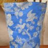 Contenidor de tela reutilitzada floral blau -UPCYCLED CARTAES
