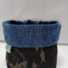 Contenedor de tela reutilizada reversible -UPCYCLED CARTAES
