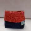 Contenedor de tela reutilizada reversible -UPCYCLED CARTAES