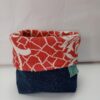 Contenedor de tela reutilizada reversible -UPCYCLED CARTAES