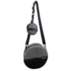 Bossa Circular amb Moneder Gris-Negre