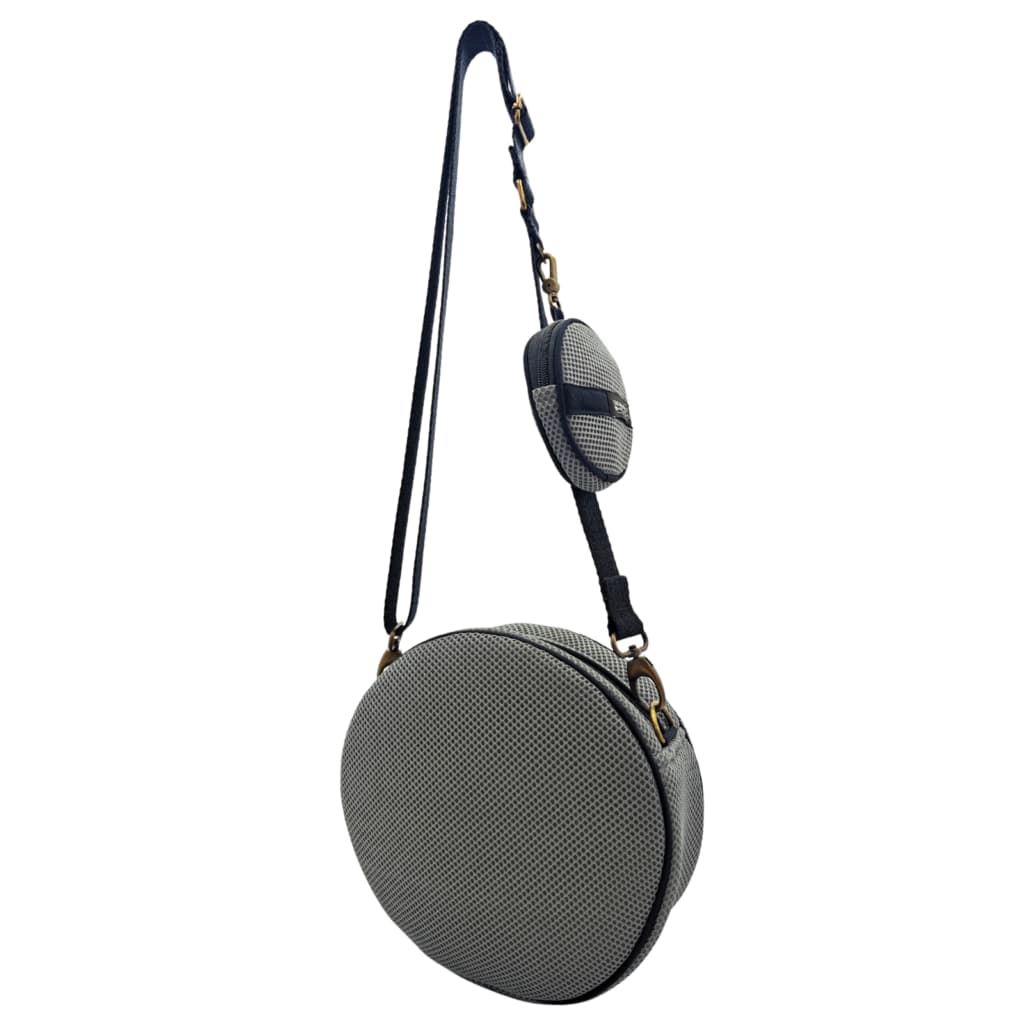 Bossa Circular amb Moneder Gris-Negre 3 Bossa Circular amb Moneder Gris-Negre - Imatge 3