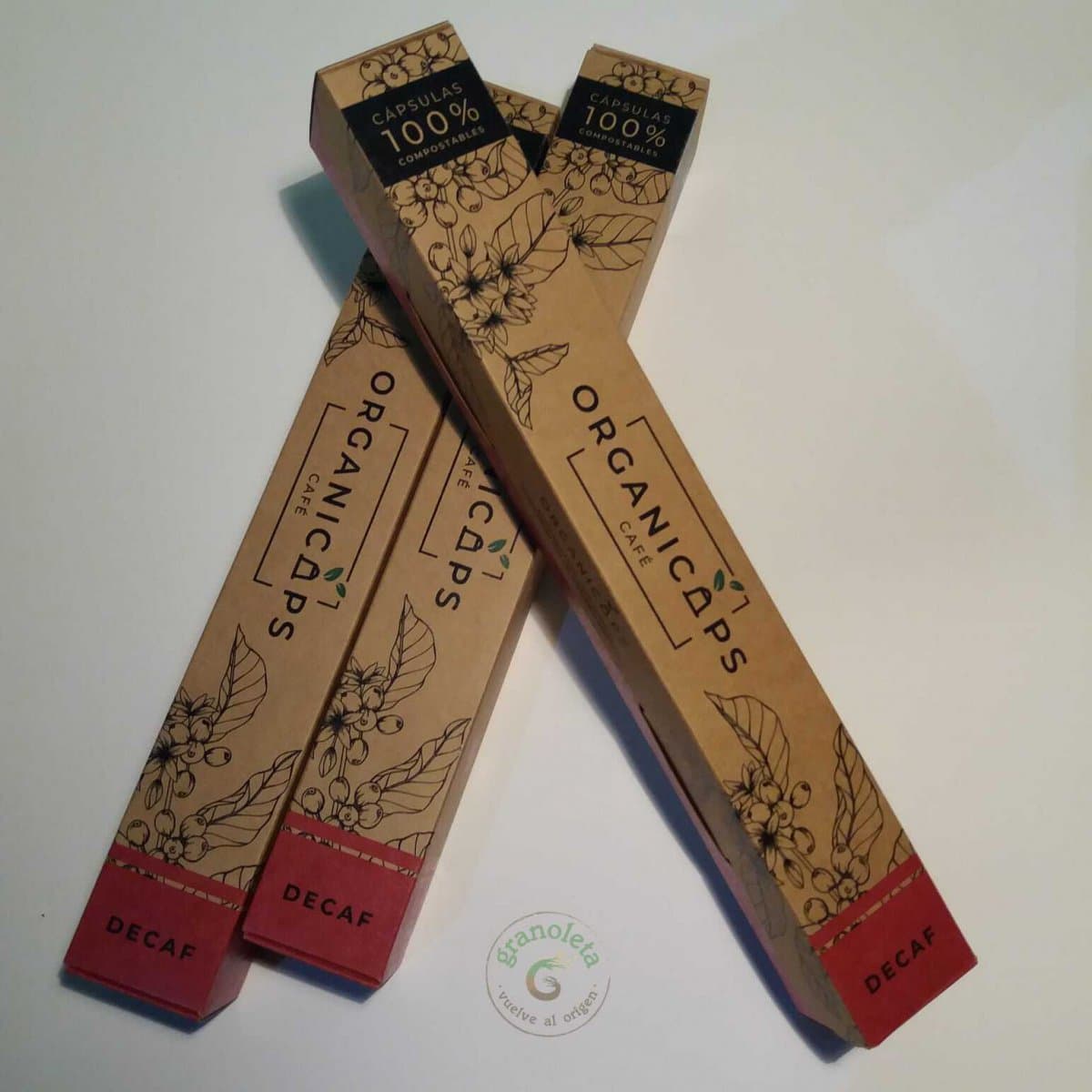 Pack de 10 Càpsules compostables de cafè descafeïnat