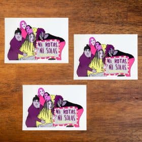 Pegatina ni rotas ni solas la zona BAJA