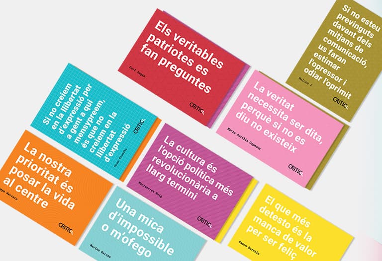 Pack de 8 postals de pensament crític 1 Pack de 8 postals de pensament crític