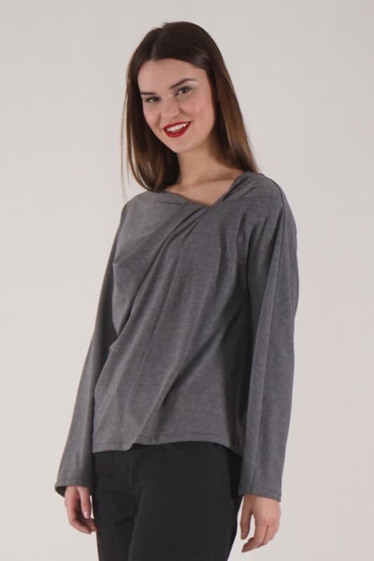 Samarreta Raquel gris/teula 2 Samarreta Raquel gris/teula - Imatge 2