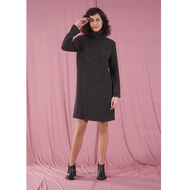 Vestit Dorcas gris/ocre/teula/rosa 1 Vestit Dorcas gris/ocre/teula/rosa