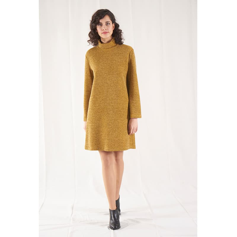 Vestit Dorcas gris/ocre/teula/rosa 5 Vestit Dorcas gris/ocre/teula/rosa - Imatge 5