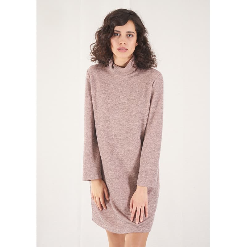 Vestit Dorcas gris/ocre/teula/rosa 10 Vestit Dorcas gris/ocre/teula/rosa - Imatge 10